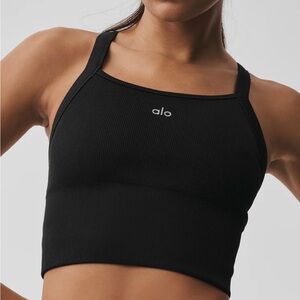 ALO Yoga Seamless Ribbed Favorite Bra Tank- Size M